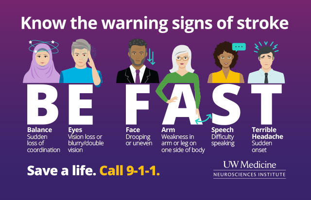 Know the warning signs of a stroke